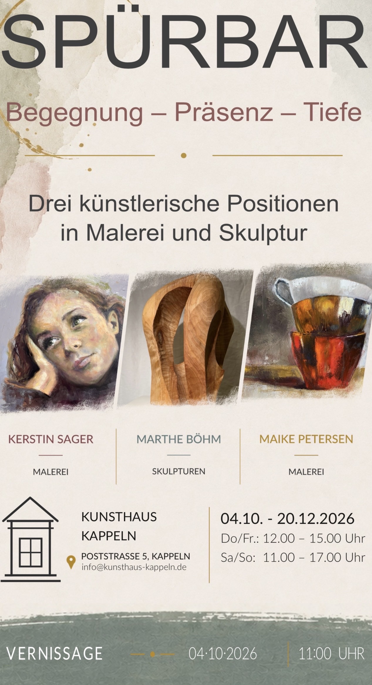 Flyer Austellung Kunsthaus Kappeln